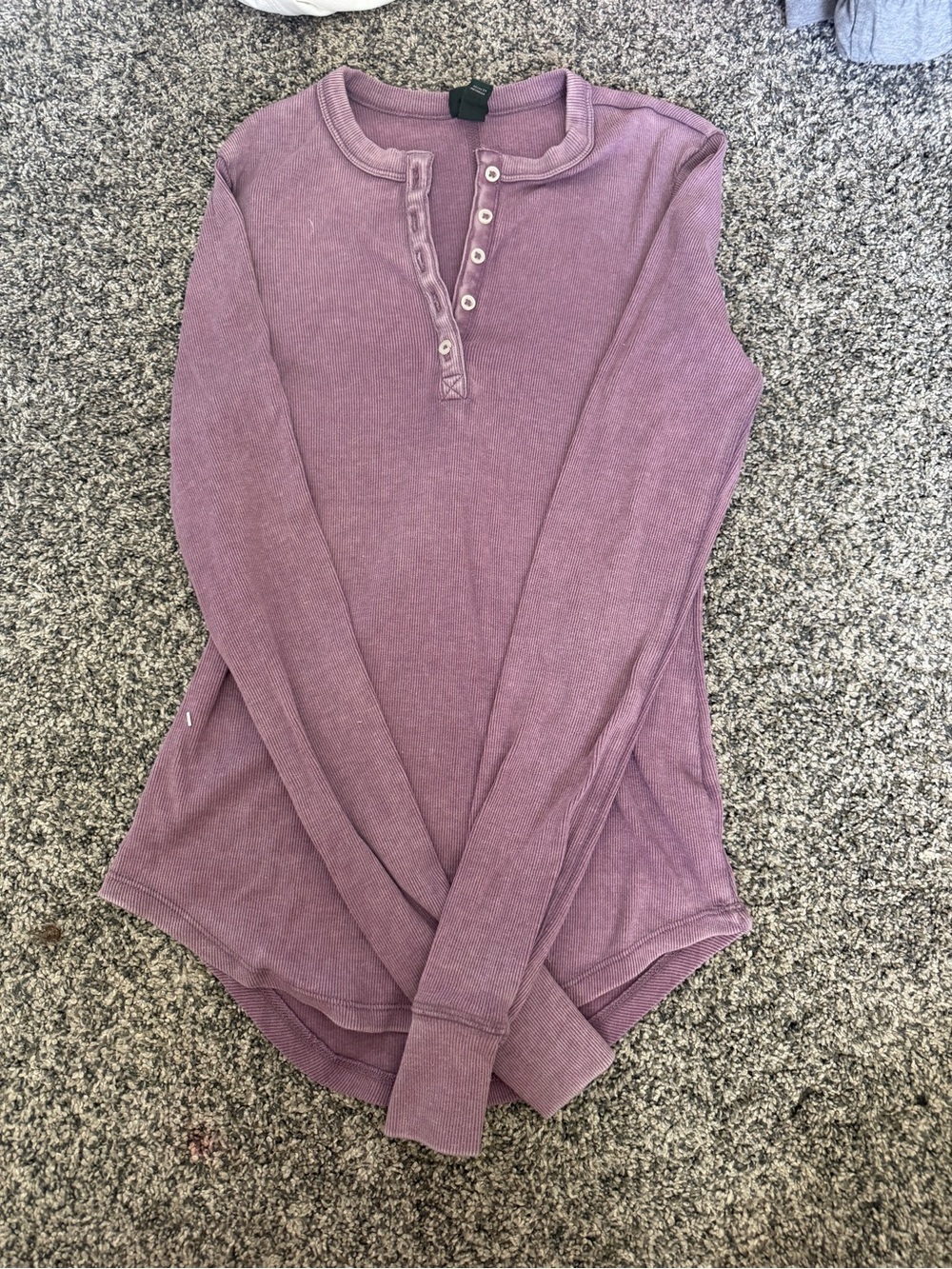 wild fable Dusty Mauve Long-Sleeve Henley Top